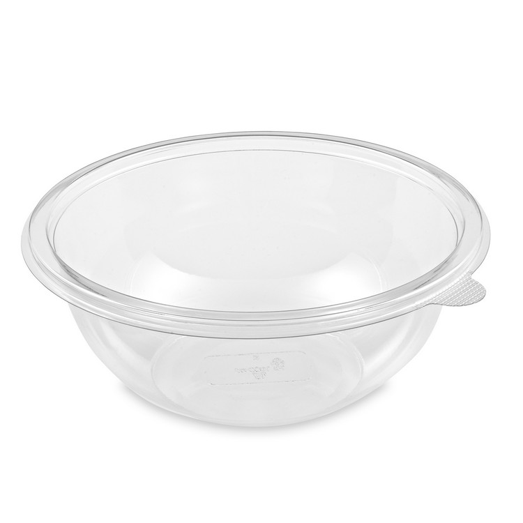 Šalátová miska (rPET) PREMIUM priehľadná Ø199mm 1000ml [50 ks] 