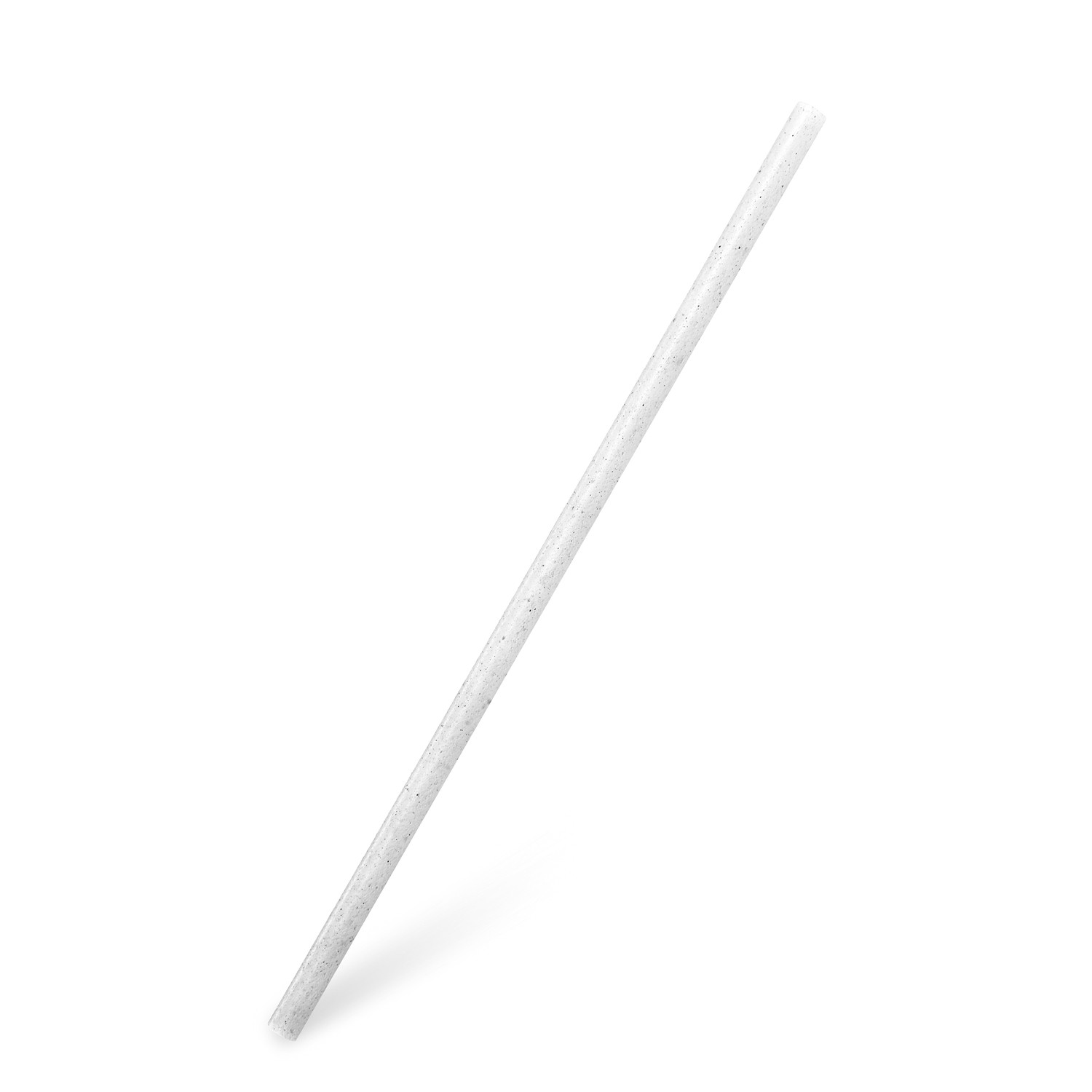 Slamka (bio-kompozit) biela `JUMBO` Ø8mm x 25cm [100 ks]