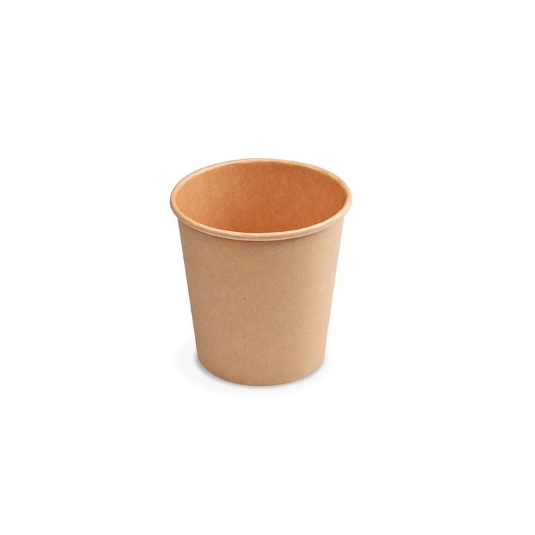 Papierový pohár kraft Ø62mm 110ml `XS: 0,08L/4oz` [50 ks] 